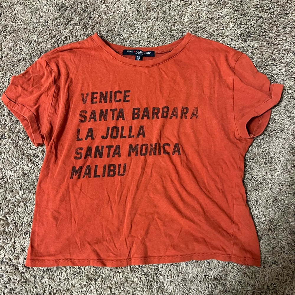 One Clothing Red Graphic Tee